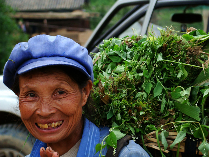 farmer with load
